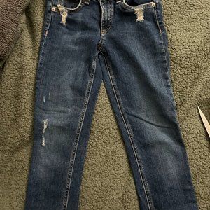 Rag & Bone Distressed Skinny Jeans, Size 24